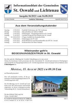 Gemeindeinfo 2022-06 vom 4. August 2022